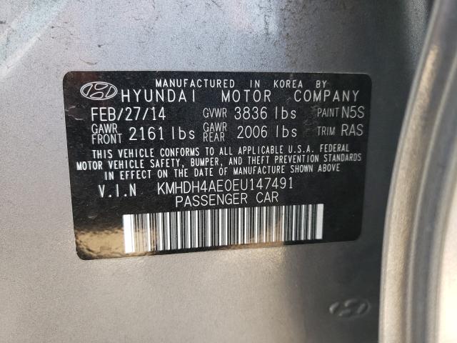 Photo 9 VIN: KMHDH4AE0EU147491 - HYUNDAI ELANTRA SE 