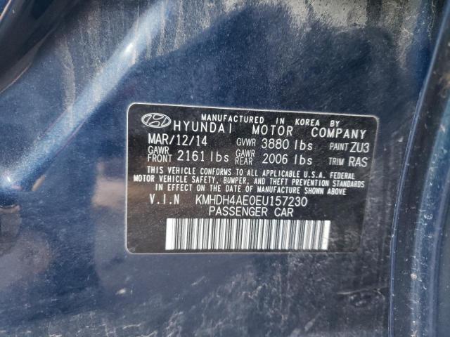 Photo 9 VIN: KMHDH4AE0EU157230 - HYUNDAI ELANTRA SE 