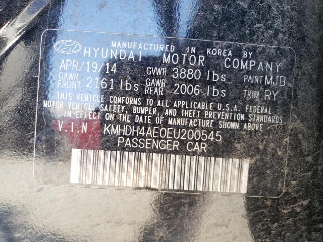 Photo 9 VIN: KMHDH4AE0EU200545 - HYUNDAI ELANTRA SE 