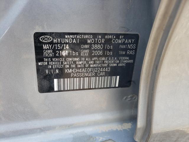 Photo 9 VIN: KMHDH4AE0FU224443 - HYUNDAI ELANTRA SE 