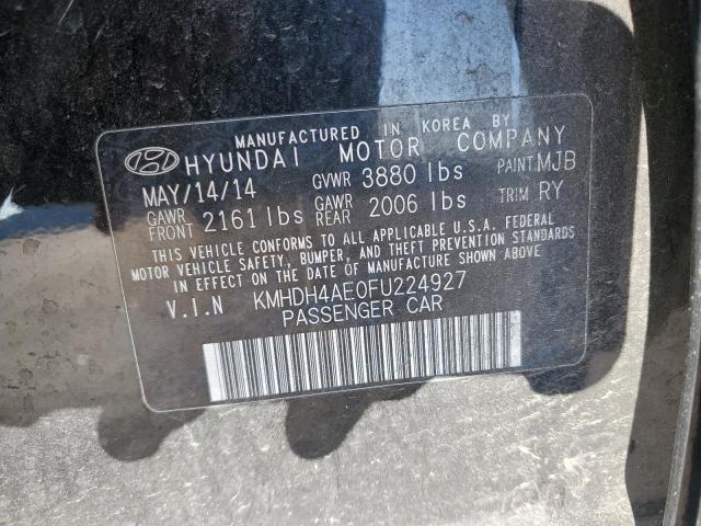 Photo 11 VIN: KMHDH4AE0FU224927 - HYUNDAI ELANTRA 