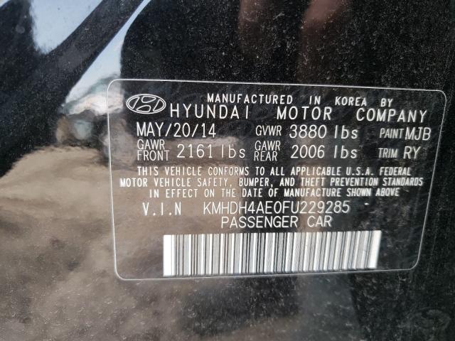 Photo 9 VIN: KMHDH4AE0FU229285 - HYUNDAI ELANTRA SE 