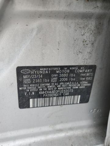 Photo 11 VIN: KMHDH4AE0FU232073 - HYUNDAI ELANTRA 