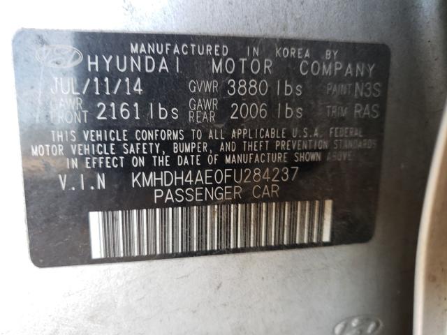 Photo 9 VIN: KMHDH4AE0FU284237 - HYUNDAI ELANTRA SE 