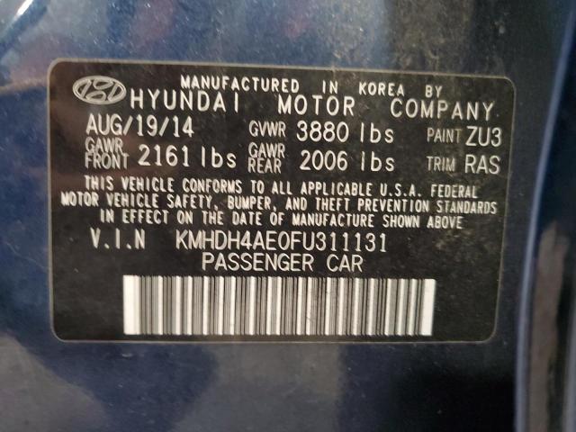 Photo 11 VIN: KMHDH4AE0FU311131 - HYUNDAI ELANTRA SE 