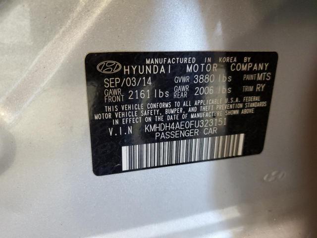 Photo 11 VIN: KMHDH4AE0FU323151 - HYUNDAI ELANTRA SE 