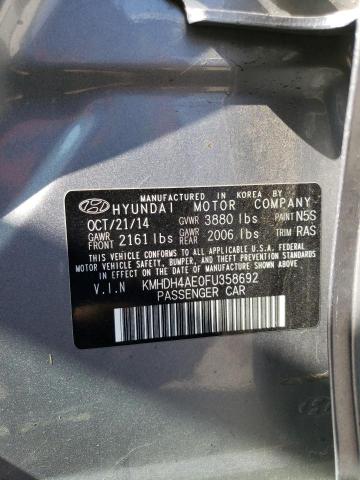 Photo 11 VIN: KMHDH4AE0FU358692 - HYUNDAI ELANTRA SE 