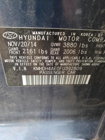 Photo 12 VIN: KMHDH4AE0FU392809 - HYUNDAI ELANTRA 