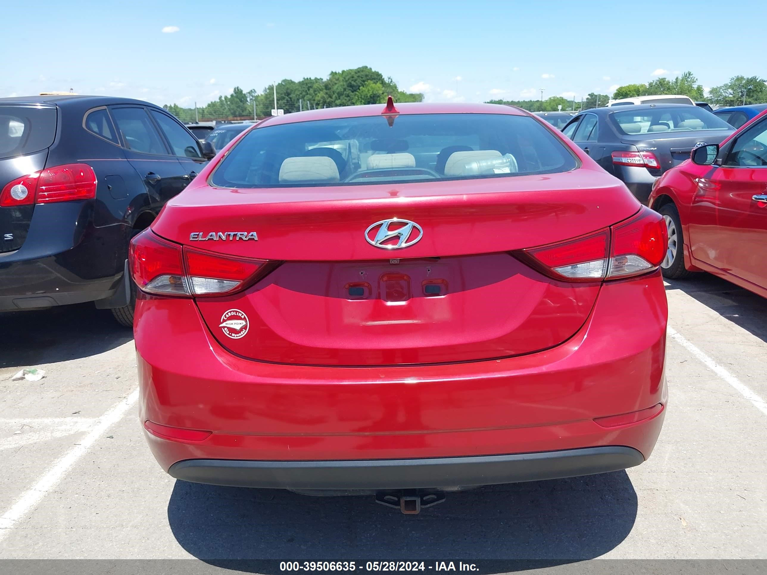 Photo 15 VIN: KMHDH4AE0GU478686 - HYUNDAI ELANTRA 