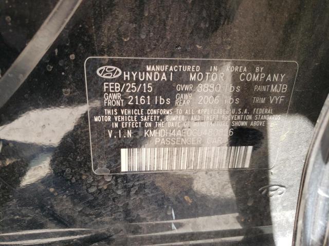 Photo 11 VIN: KMHDH4AE0GU480826 - HYUNDAI ELANTRA SE 