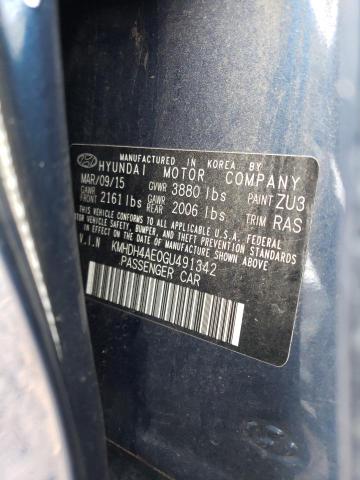 Photo 11 VIN: KMHDH4AE0GU491342 - HYUNDAI ELANTRA SE 