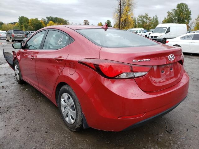 Photo 2 VIN: KMHDH4AE0GU492541 - HYUNDAI ELANTRA SE 