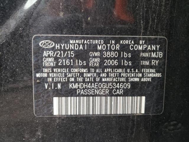 Photo 11 VIN: KMHDH4AE0GU534609 - HYUNDAI ELANTRA 