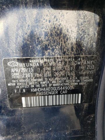 Photo 11 VIN: KMHDH4AE0GU544900 - HYUNDAI ELANTRA 