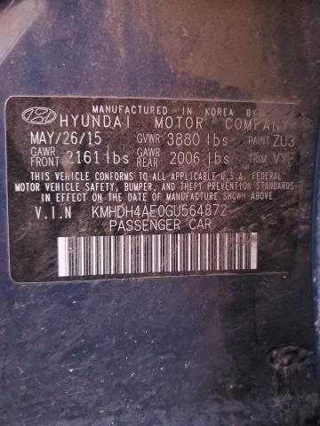 Photo 11 VIN: KMHDH4AE0GU564872 - HYUNDAI ELANTRA SE 