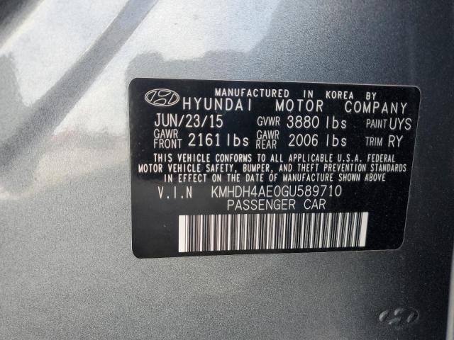 Photo 12 VIN: KMHDH4AE0GU589710 - HYUNDAI ELANTRA 