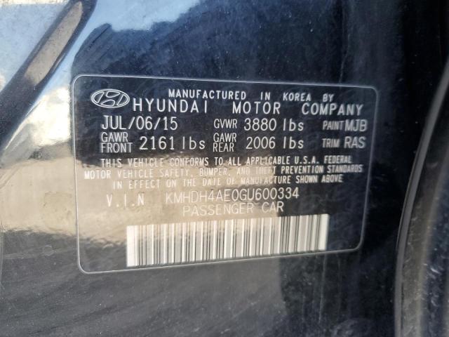 Photo 12 VIN: KMHDH4AE0GU600334 - HYUNDAI ELANTRA 