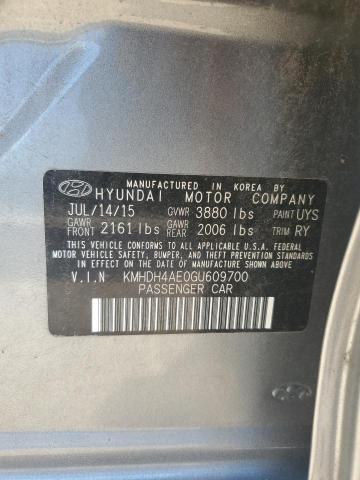 Photo 11 VIN: KMHDH4AE0GU609700 - HYUNDAI ELANTRA SE 