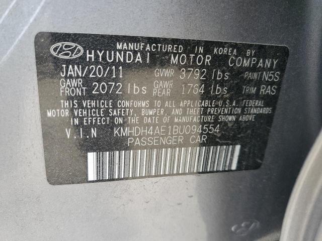 Photo 11 VIN: KMHDH4AE1BU094554 - HYUNDAI ELANTRA GL 