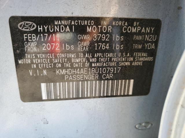 Photo 11 VIN: KMHDH4AE1BU107917 - HYUNDAI ELANTRA 