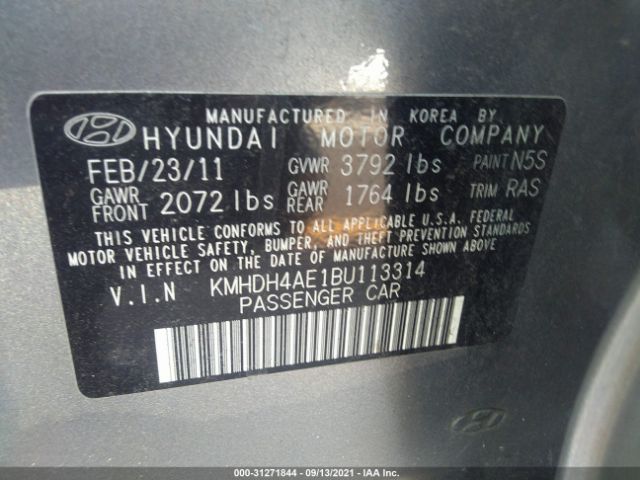 Photo 8 VIN: KMHDH4AE1BU113314 - HYUNDAI ELANTRA 