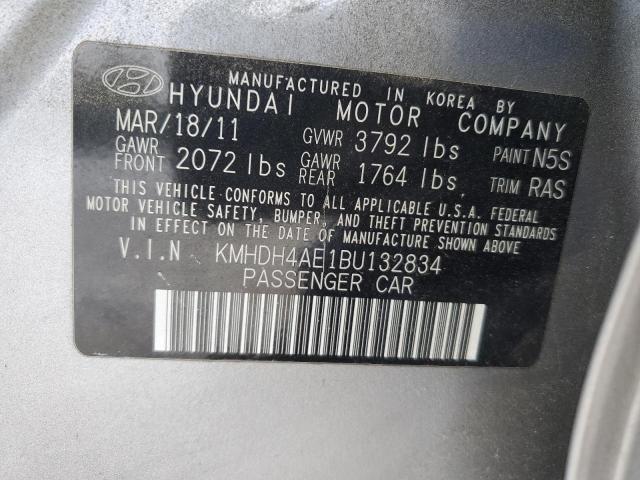 Photo 11 VIN: KMHDH4AE1BU132834 - HYUNDAI ELANTRA GL 