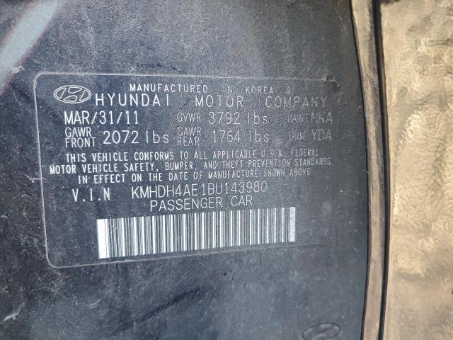 Photo 11 VIN: KMHDH4AE1BU143980 - HYUNDAI ELANTRA 