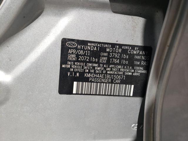 Photo 12 VIN: KMHDH4AE1BU150671 - HYUNDAI ELANTRA 