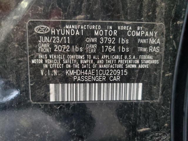 Photo 11 VIN: KMHDH4AE1CU220915 - HYUNDAI ELANTRA 