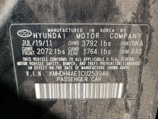 Photo 9 VIN: KMHDH4AE1CU253946 - HYUNDAI ELANTRA GL 