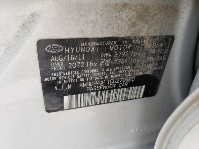 Photo 9 VIN: KMHDH4AE1CU270360 - HYUNDAI ELANTRA GL 