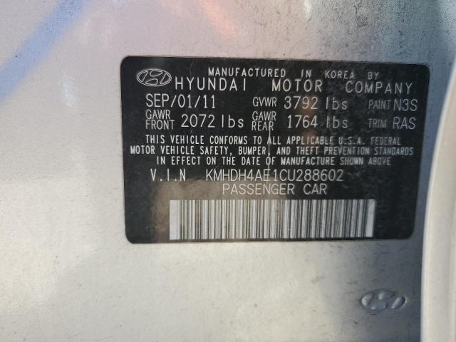 Photo 11 VIN: KMHDH4AE1CU288602 - HYUNDAI ELANTRA 