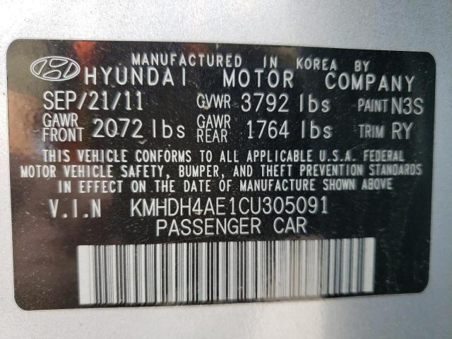 Photo 11 VIN: KMHDH4AE1CU305091 - HYUNDAI ELANTRA 