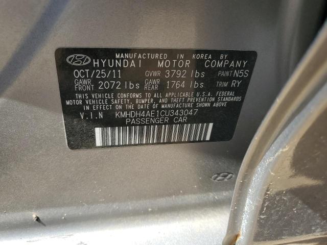 Photo 11 VIN: KMHDH4AE1CU343047 - HYUNDAI ELANTRA 