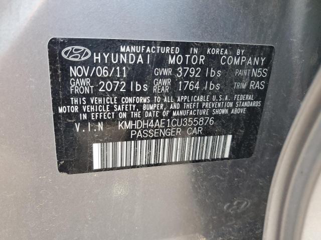 Photo 11 VIN: KMHDH4AE1CU355876 - HYUNDAI ELANTRA 