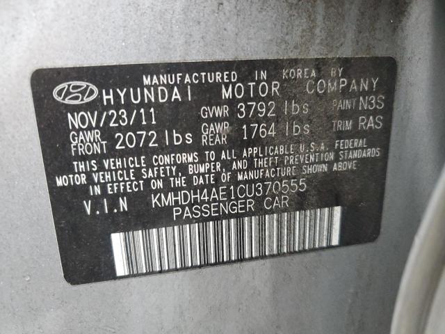 Photo 11 VIN: KMHDH4AE1CU370555 - HYUNDAI ELANTRA 