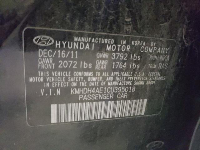 Photo 9 VIN: KMHDH4AE1CU395018 - HYUNDAI ELANTRA GL 