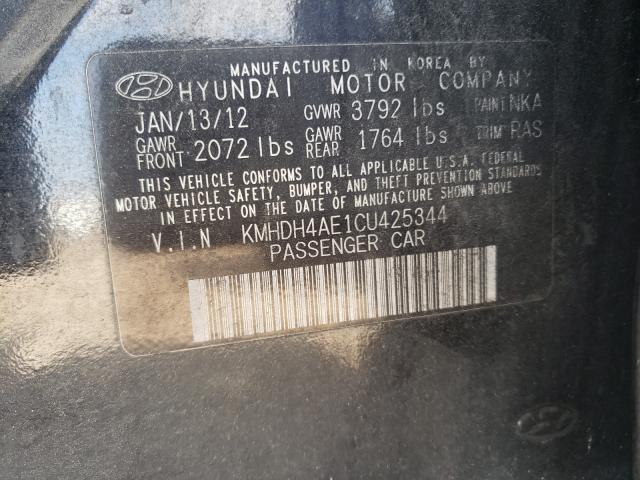 Photo 9 VIN: KMHDH4AE1CU425344 - HYUNDAI ELANTRA GL 