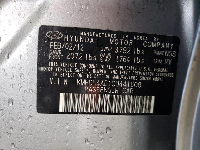 Photo 9 VIN: KMHDH4AE1CU441608 - HYUNDAI ELANTRA GL 