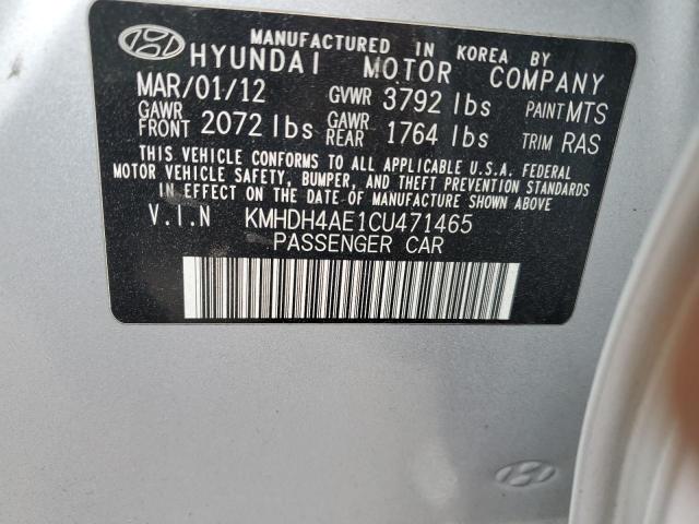 Photo 11 VIN: KMHDH4AE1CU471465 - HYUNDAI ELANTRA 