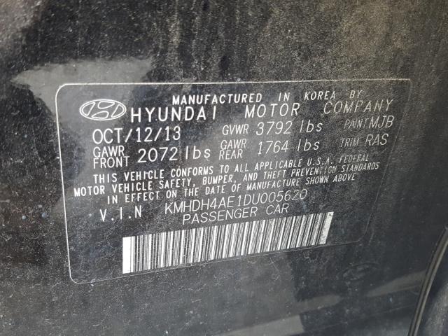 Photo 9 VIN: KMHDH4AE1DU005620 - HYUNDAI ELANTRA GL 