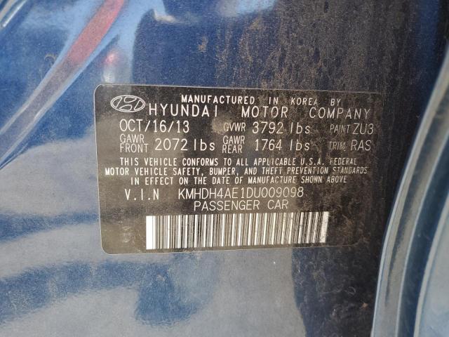 Photo 12 VIN: KMHDH4AE1DU009098 - HYUNDAI ELANTRA 