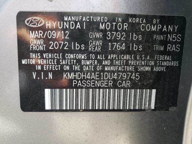 Photo 9 VIN: KMHDH4AE1DU479745 - HYUNDAI ELANTRA GL 