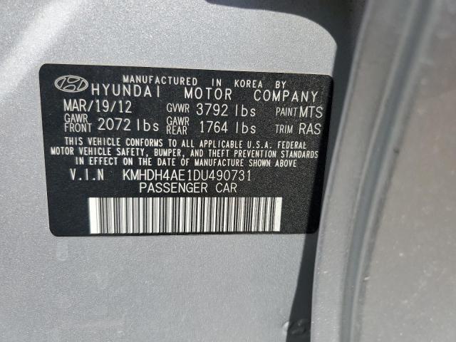 Photo 12 VIN: KMHDH4AE1DU490731 - HYUNDAI ELANTRA 