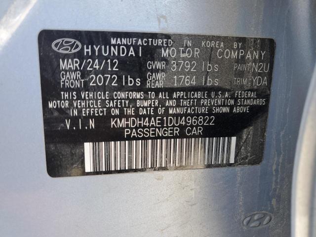 Photo 11 VIN: KMHDH4AE1DU496822 - HYUNDAI ELANTRA GL 