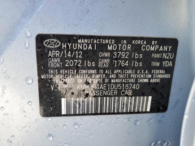 Photo 11 VIN: KMHDH4AE1DU518740 - HYUNDAI ELANTRA GL 