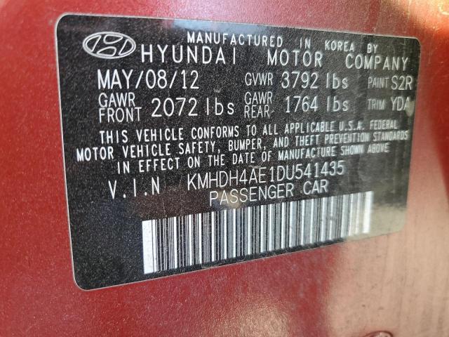 Photo 12 VIN: KMHDH4AE1DU541435 - HYUNDAI ELANTRA 