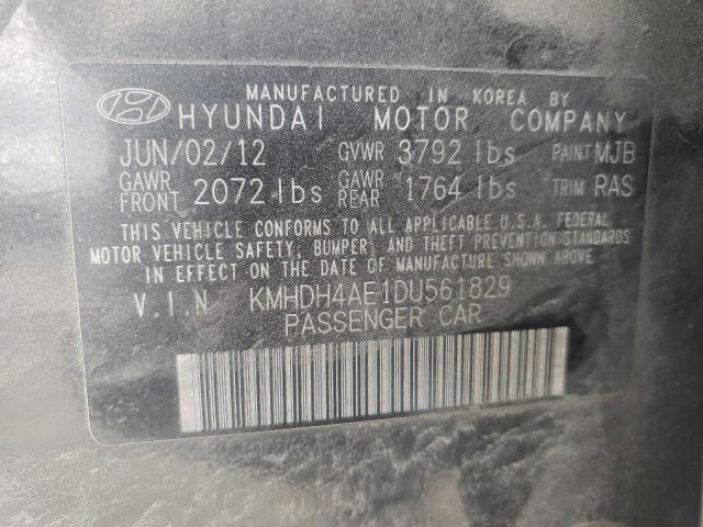 Photo 9 VIN: KMHDH4AE1DU561829 - HYUNDAI ELANTRA GL 