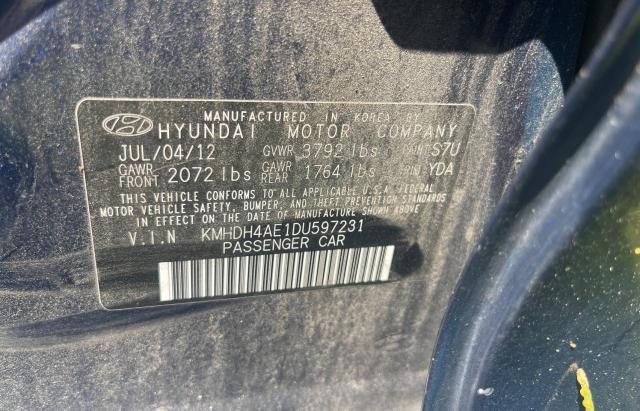 Photo 9 VIN: KMHDH4AE1DU597231 - HYUNDAI ELANTRA GL 