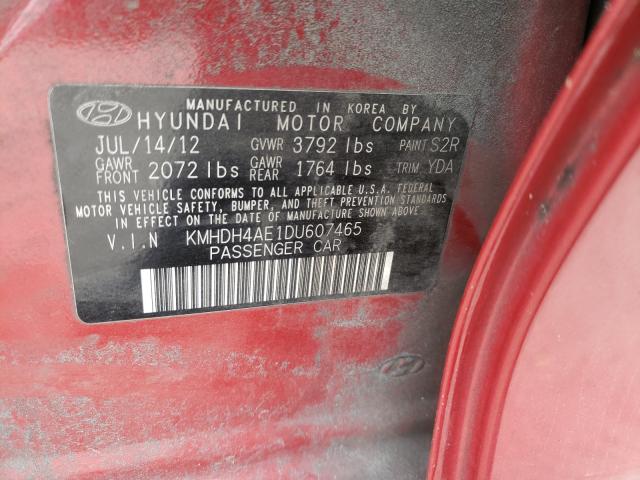 Photo 9 VIN: KMHDH4AE1DU607465 - HYUNDAI ELANTRA GL 